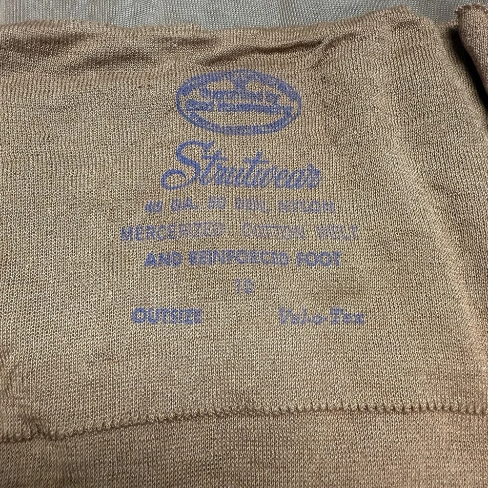 Vintage 50s Strutwear 495 Widee‎ Velotex 10 Nylon Stockings Seams New 1 Box